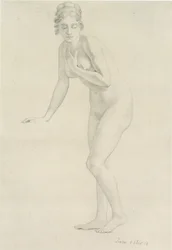 Stehender weiblicher Akt